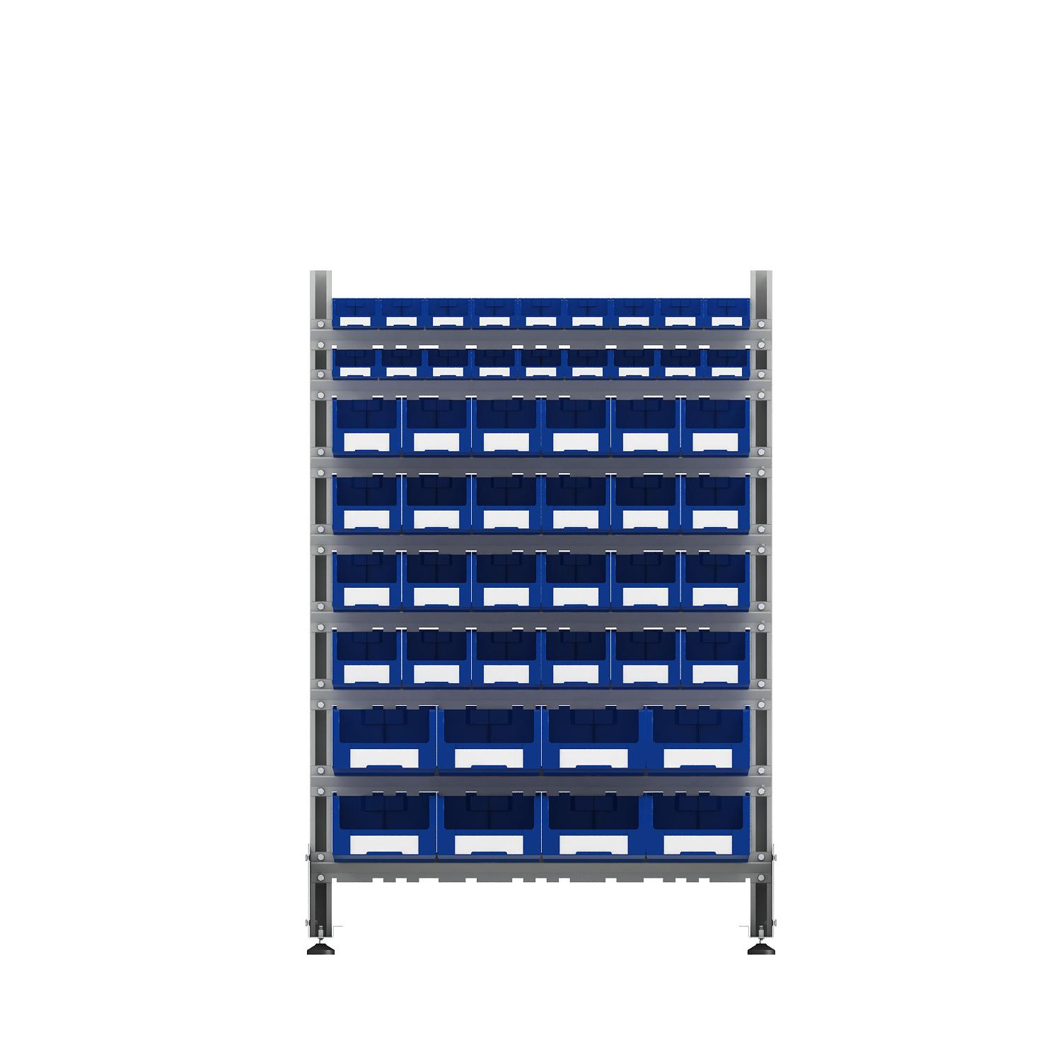 ER-00024076 Стеллаж для пластиковых лотков SORTEX односторонний 1500x1000x450.06