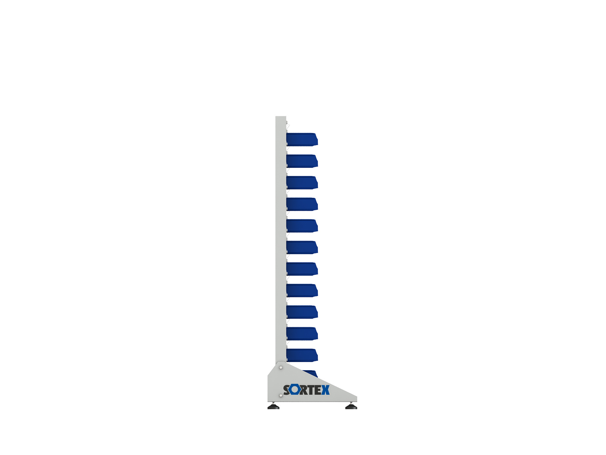 ER-00024051 Стеллаж для пластиковых лотков SORTEX односторонний 1500x1000x450.01